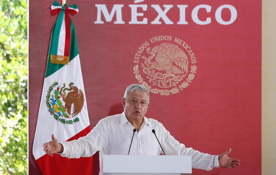 El presidente Andrés Manuel López Obrador en Temozón, Yucatán. (Nelly Salas)