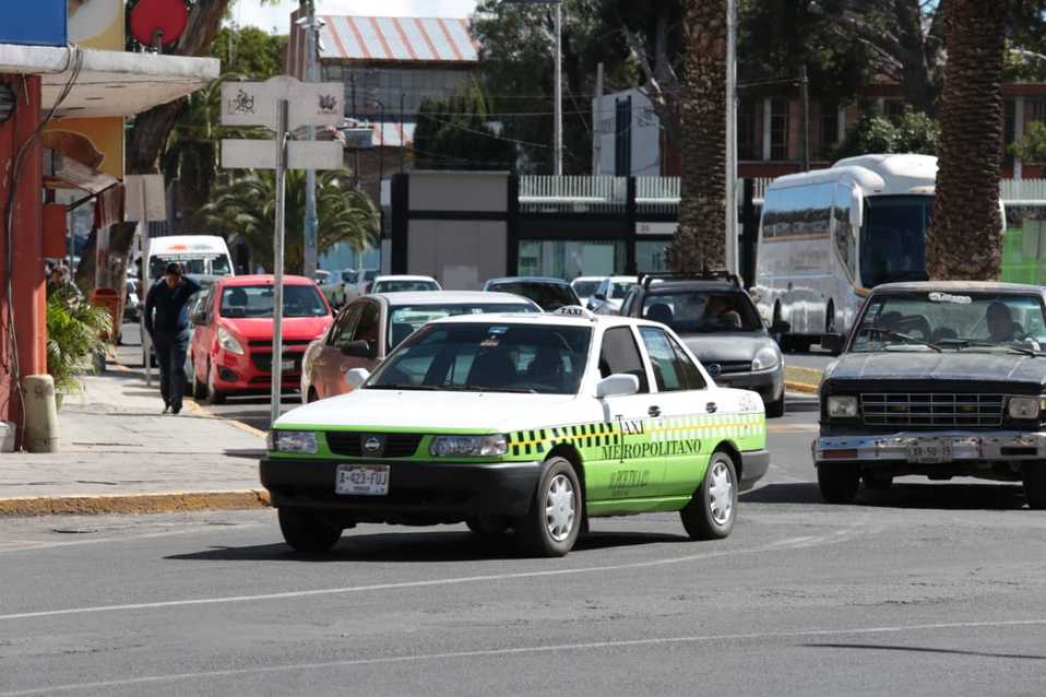 Taxis de Pachuca. (Maribel Calderón)