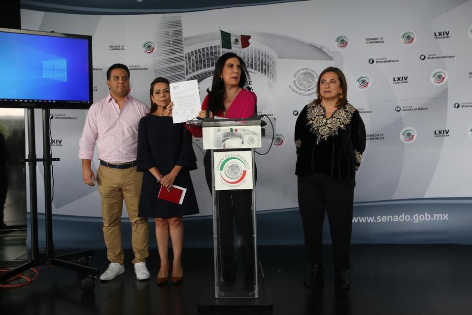 Senadores del PAN presentaron un nuevo video en donde acusaron anomalías (Jorge Carballo)