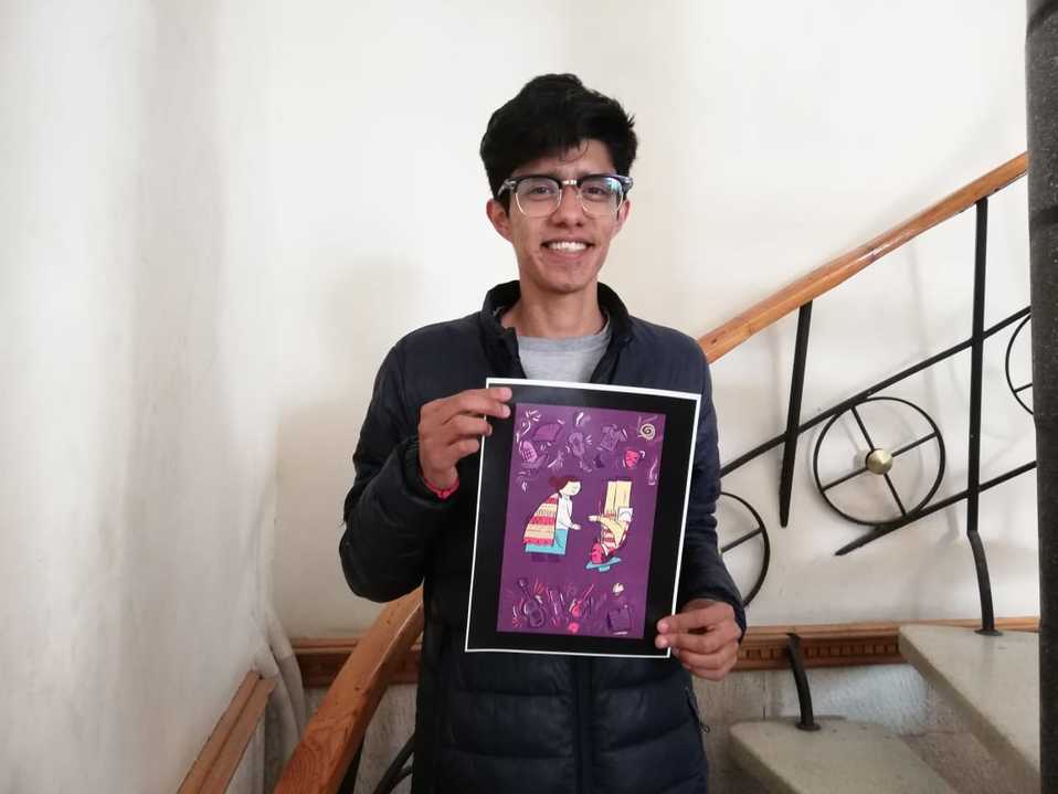 David Octavio , cartel ganador. (Elizabeth Hernández)