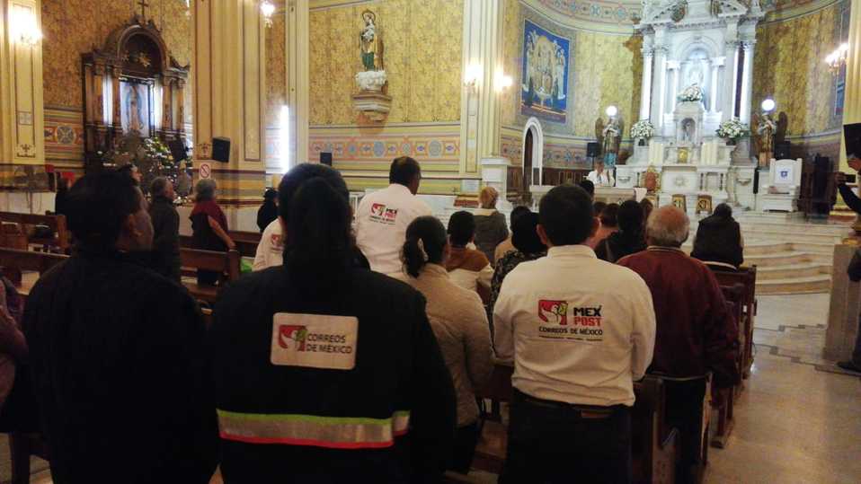 Ofician misa por Día del Cartero en Tampico (Foto/José Luis Tapia)