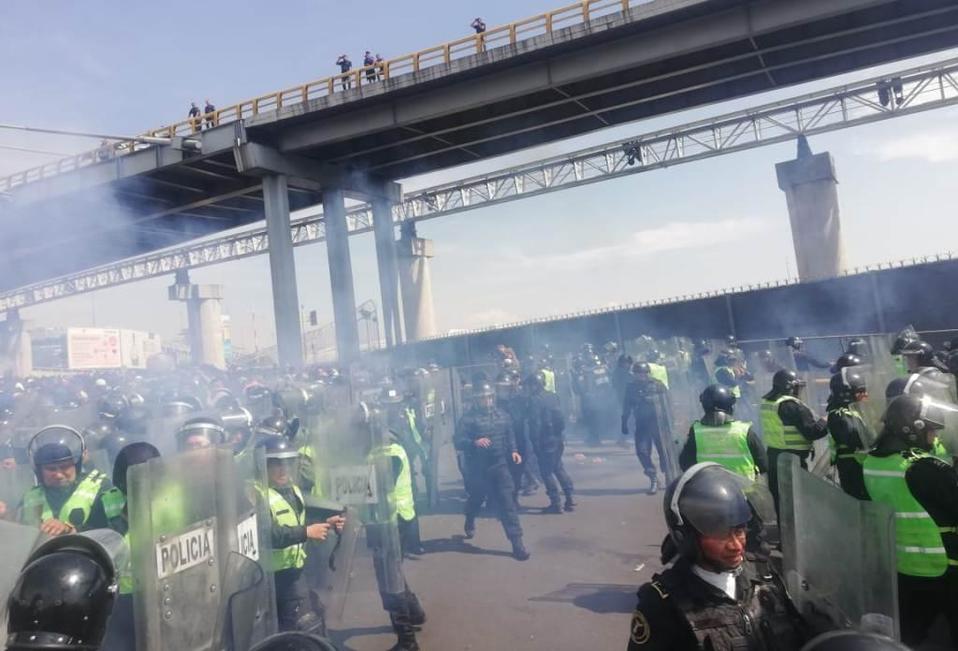 Al menos 27 policías de CdMx y federales resultaron lesionados en el enfrentamiento. | Especial