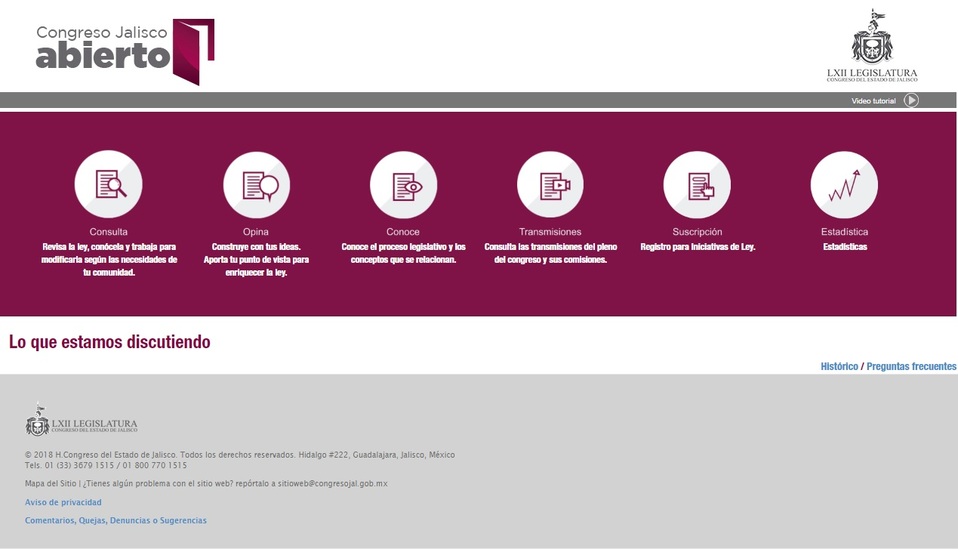 El portal está disponible en la página web del Congreso del Estado. (ESPECIAL)