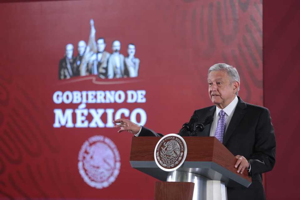 Conferencia del López Obrador en Palacio Nacional. (Jesús Quintanar)