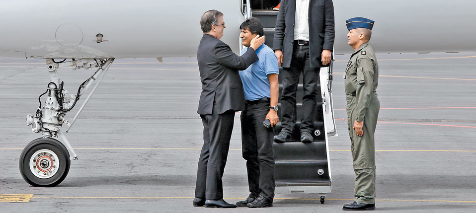 Marcelo Ebrard recibió al boliviano. (Juan C. Bautista)