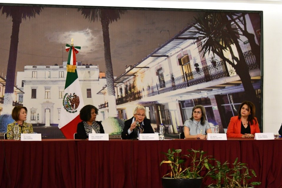 Sánchez Cordero en el taller “Experiencias, avances, retos y obstáculos para las solicitudes de Alerta de Violencia de Género contra las Mujeres” (@M_