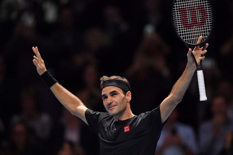 Roger Federer avanza a las semifinales del ATP Finals de Londres (AFP)