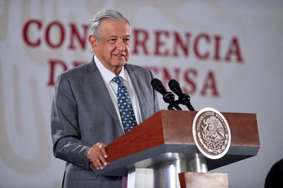 El Presidente en conferencia matutina. (Cortesía)