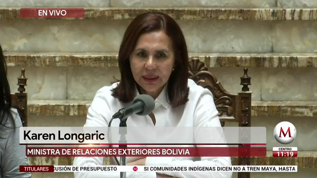 Gobierno de AMLO tolera actitudes hostiles de Evo: canciller de Bolivia