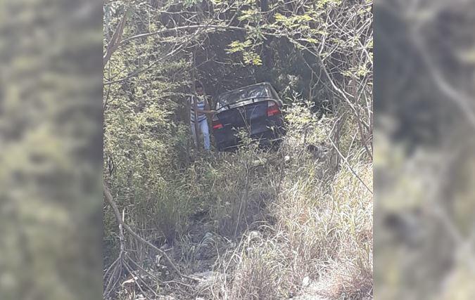 El hombre sólo presentó un golpe en la frente tras el accidente. (Foto: Leyda Estrada)