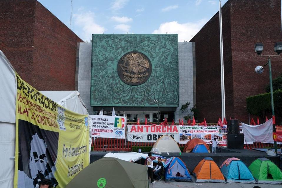 El bloqueo ha impedido la aprobación del Presupuesto de Egresos 2020; piden campesinos un mayor incremento. (Cuartoscuro)