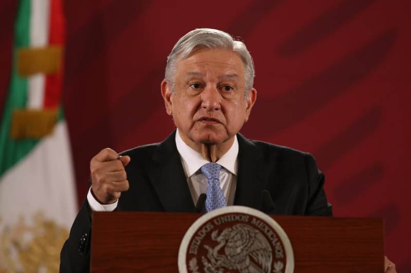 El presidente Andrés Manuel López Obrador durante su conferencia mañanera. (Octavio Hoyos)