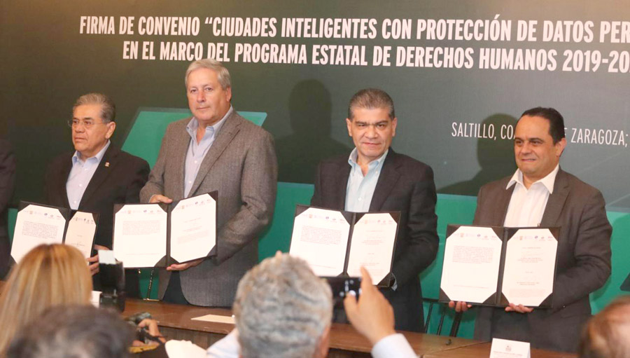 Gobierno de Coahuila firmó un convenio de colaboración con el INAI. (Notivox Digital)