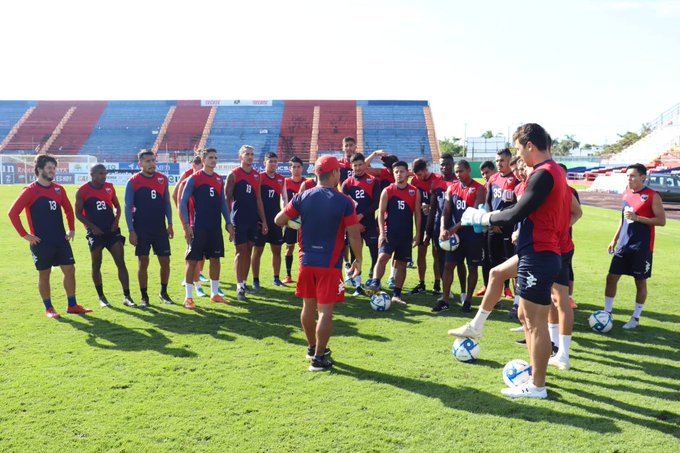 Jugadores del Atlante durante un entrenamiento (Twitter @Atlante)