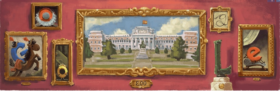 El Museo del Prado cumple 200 años y Google lo celebra con un doodle. (Google)