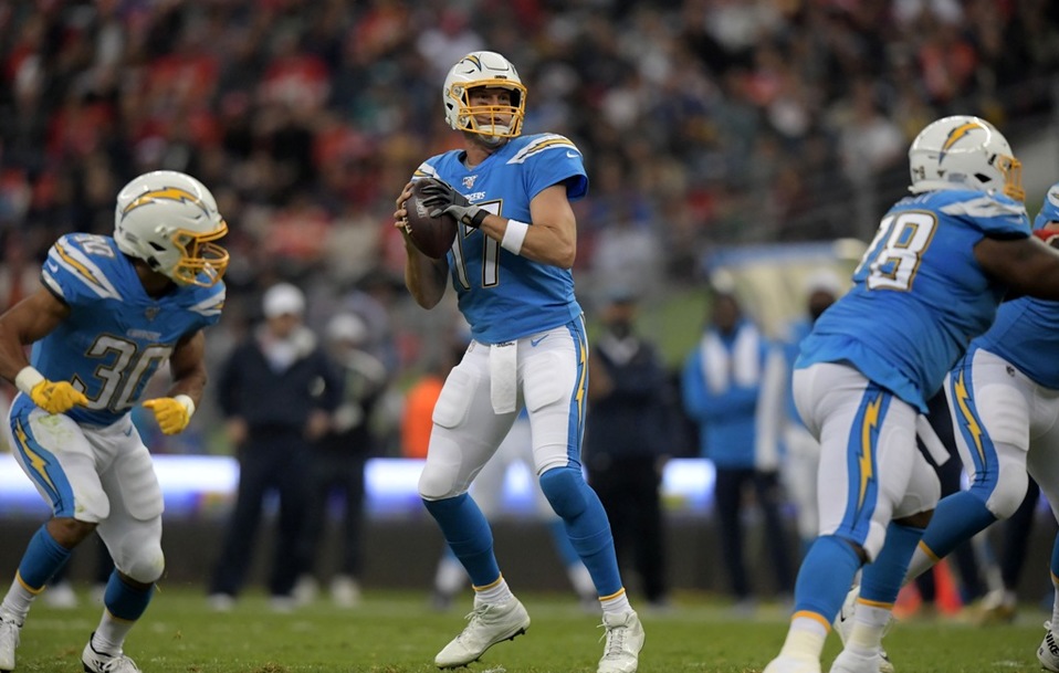 Philip Rivers en el partido de la NFL en México frente a los Kansas City Chiefs (Reuters)