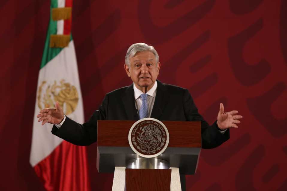 El Presidente en conferencia matutina del 19 de noviembre. (Octavio Hoyos)