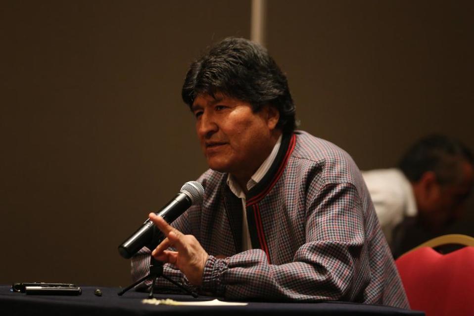 Evo Morales llegó a México bajo asilo político la semana pasada. (Jorge Carballo)
