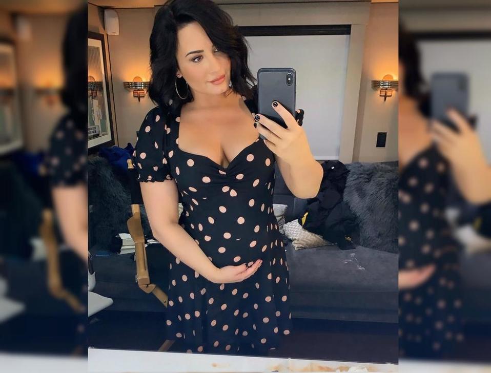 Demi Lovato muestra su ‘avanzado embarazo’ (Instagram).