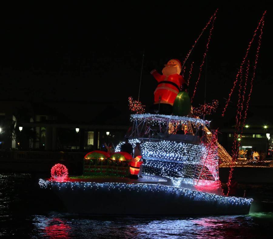 Desfile Navideño sobre el Canal de la Cortadura en Tampico (Foto/CORTESÍA)
