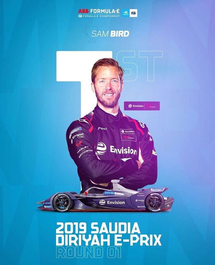 Sam Bird se lleva la victoria en la primera carrera de la temporada de la Fórmula E (Twitter @sambirdofficial)