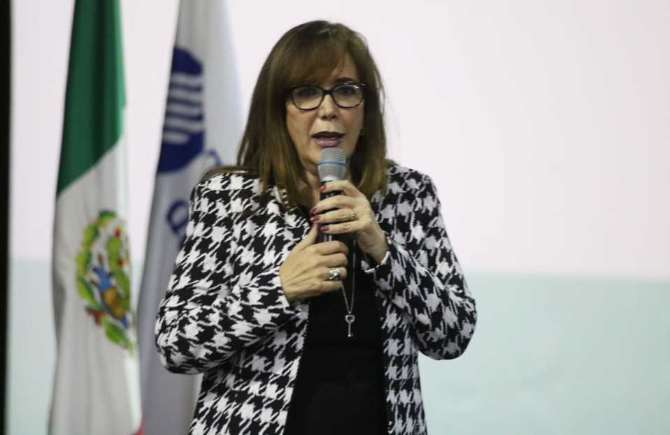 Yeidckol Polevnsky, dirigente nacional de Morena. (Foto: Leonel Rocha)
