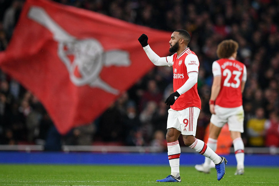 Alexandre Lacazette dio el empate a los Gunners (AFP)