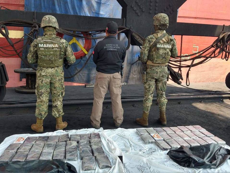 Aseguramiento de droga. (Especial)