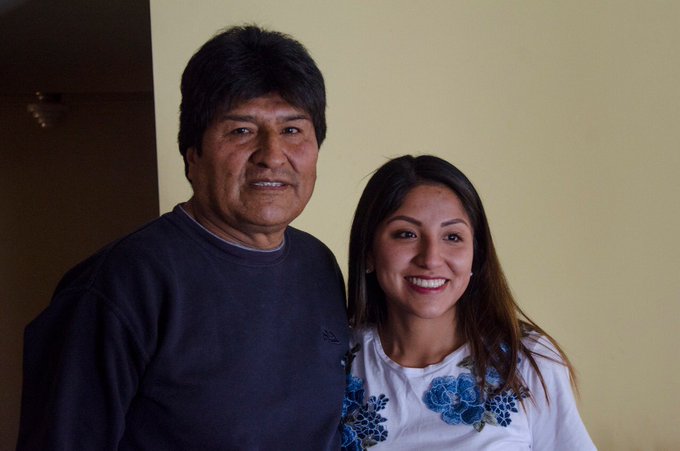 Evaliz Morales Alvarado, hija de Evo Morales. (Tomada de @evaliz18)