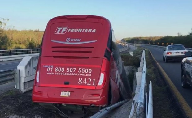 El autobús era proveniente de Veracruz. Foto: Especial.