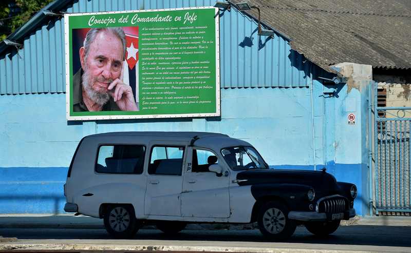 Fidel Castro es más que una escenografía. (AFP)