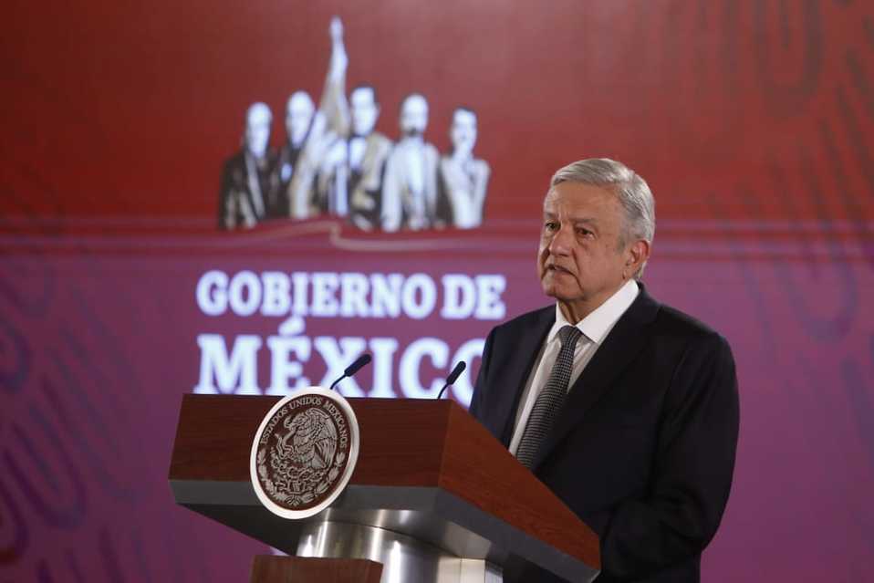 Andreés Manuel López Obrador, presidente de México, en Palacio Nacional. (Ariana Pérez)