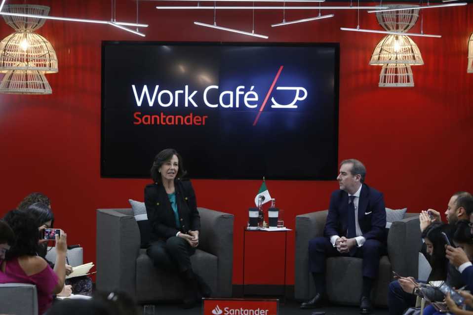 Inauguración del Work Café Santander con presencia de Ana Botín, presidenta del banco (Especial)