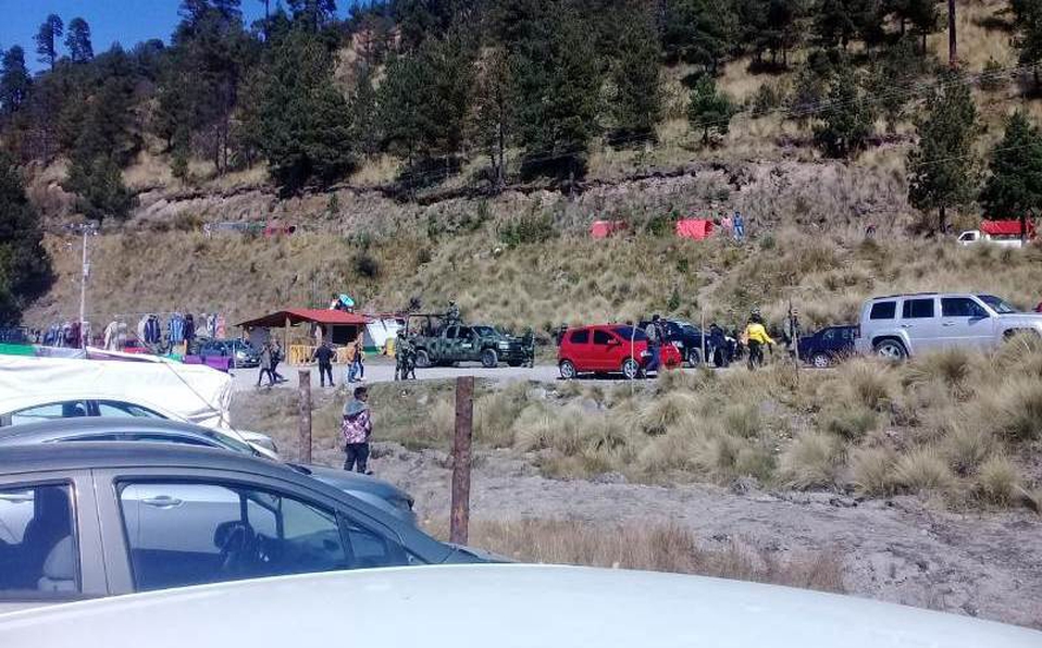 Policías locales y agentes de la Guardia Nacional desplegaron un operativo en la zona.