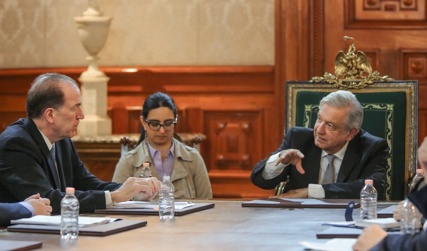 David Malpass, presidente del Banco Mundial,  se reunió con el presidente Andrés Manuel López Obrador. Foto: (@lopezobrador_)