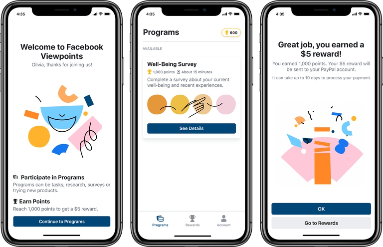 Facebook Viewpoints por ahora sólo está en Estados Unidos. (Facebook)