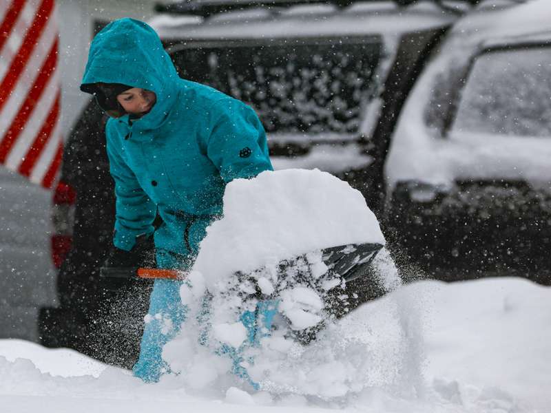 La misma tormenta continuará luego su recorrido por el Medio Oeste del país, con precipitaciones desde Kansas hasta Wisconsin. (AFP)