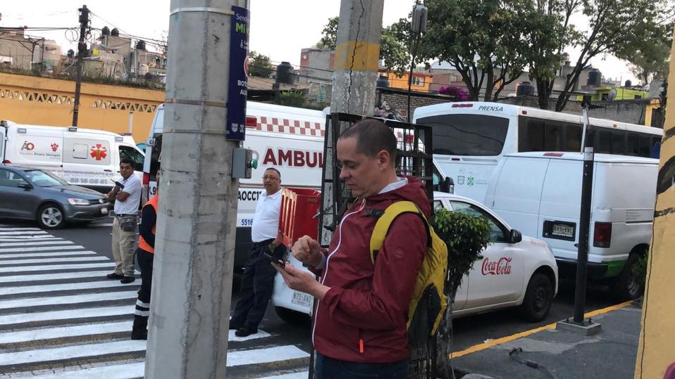 Botón de auxilio en CdMx. (Jorge Almazán)
