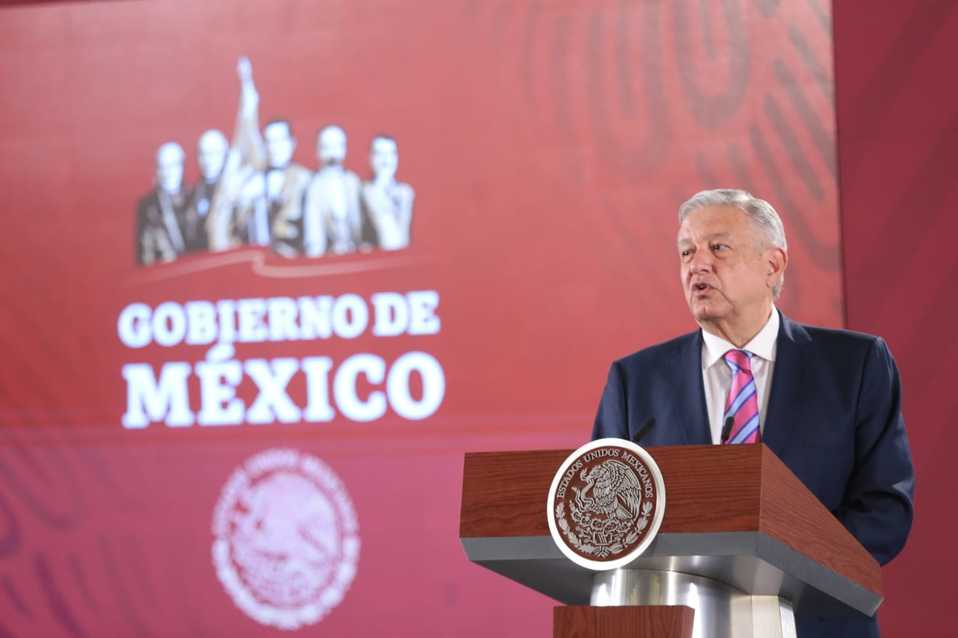 Conferencia de prensa matutina de hoy. (Jesús Quintanar)