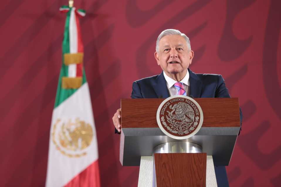 Conferencia matutina del presidente López Obrador el 27 de noviembre. (Jesús Quintanar)