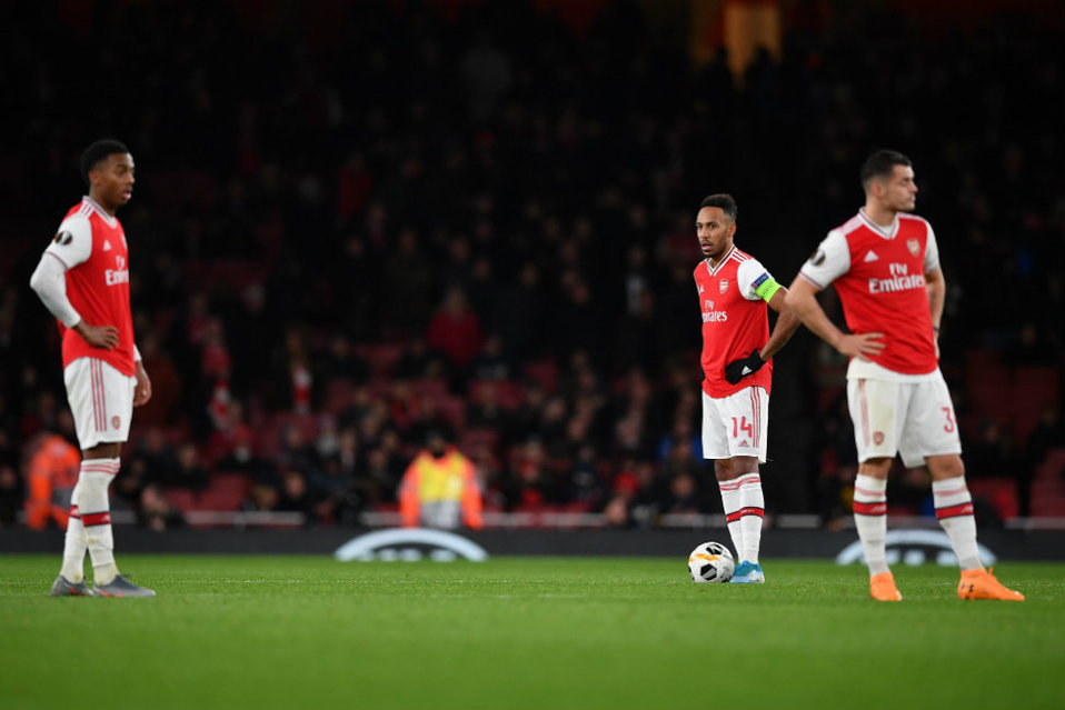 Arsenal cayó en el Emirates Stadium ante Eintracht Frankfurt (AFP)