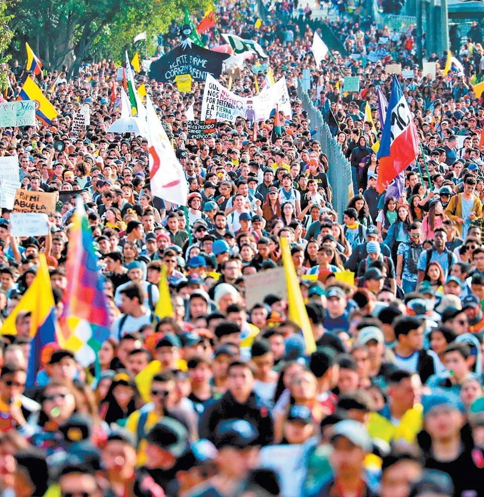 Bogotá fue la ciudad con mayores manifestaciones. (Reuters)