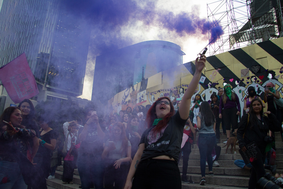 Mujeres replicarán la intervención de la colectiva chilena Las Tesis. (Cuartoscuro)