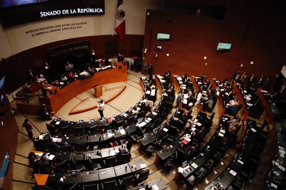Sesión ordinaria del Senado de la República (Nelly Salas)