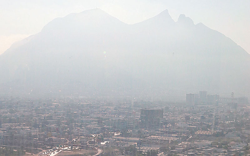 La zona Obispado había registrado buena calidad del aire durante la tarde. (Archivo)