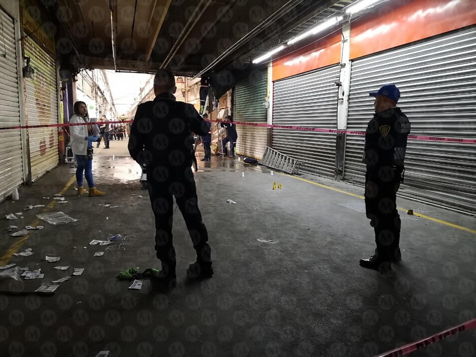 La balacera en la Central de Abasto dejó un muerto. (Jorge Becerril)