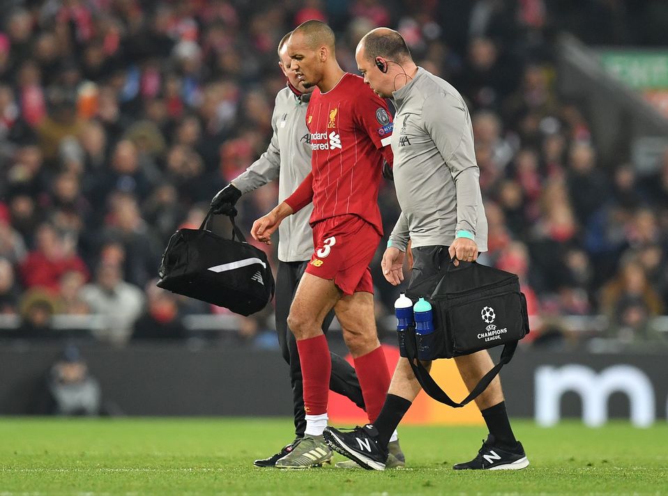 Fabinho será baja con el Liverpool hasta 2020 (AFP)