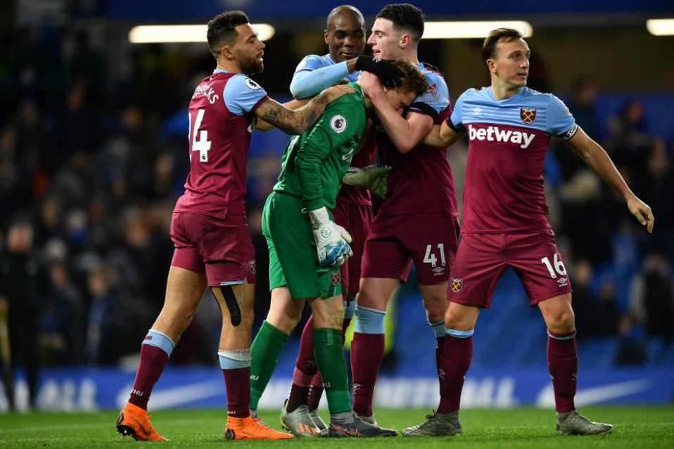 David Martin, arquero del West Ham (AFP)