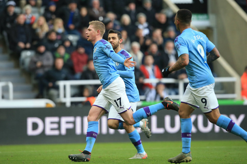 El gol de Kevin De Bruyne en el empate del Manchester City ante el Newcastle (AFP)