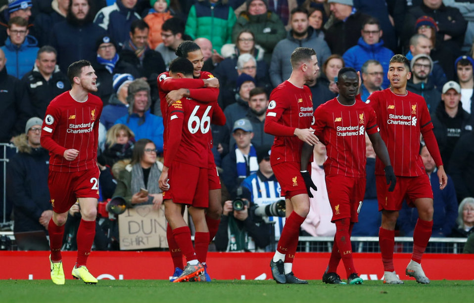 Liverpool venció al Brighton (Reuters)